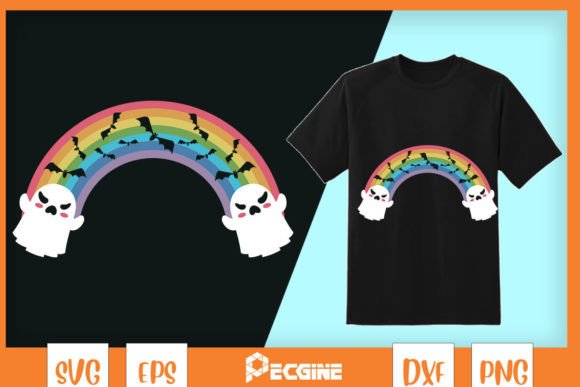 A Cute Ghost Rainbow Halloween Embroidery Design Review