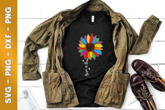 A Practical Review of Rainbow Sunflower Love Graphics for T-Shirt Designs