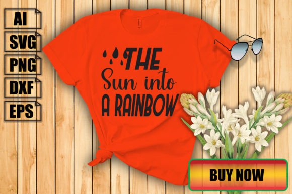 A Rainbow Sun for Branding, Graphics, and T-Shirt Designs