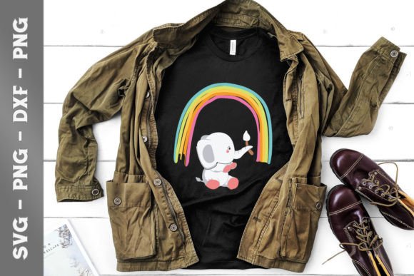 A Vibrant Elephant Graphic for T-Shirt Designs & Campaigns