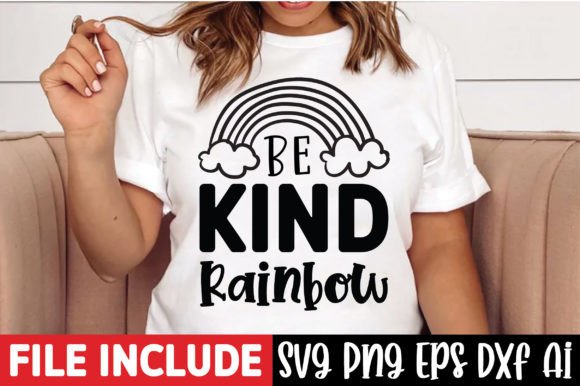 Be Kind Rainbow SVG Cut File: A Versatile Graphic Design Asset