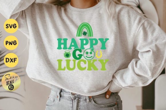 Happy Go Lucky Rainbow Graphics for Seasonal T-Shirt Designs