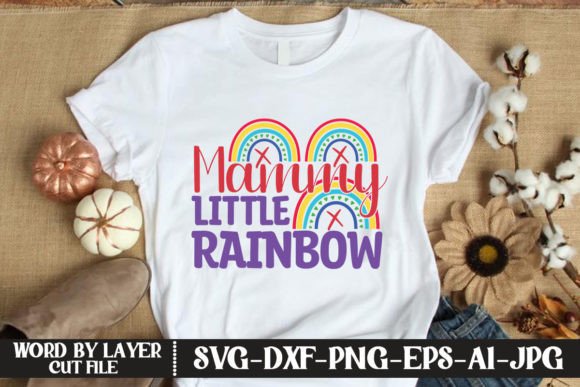 Mammy Little Rainbow: A Versatile Graphics Asset for T-Shirt Designs