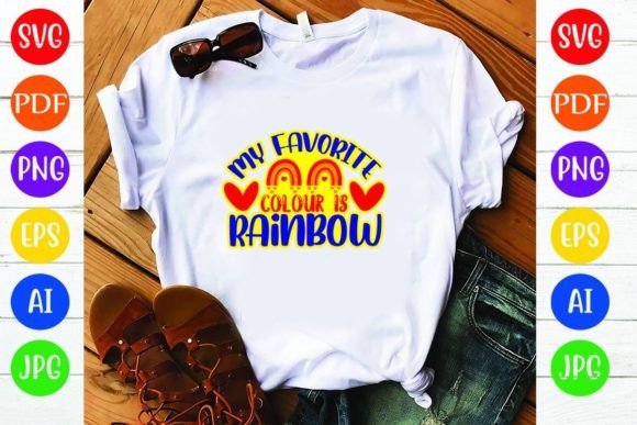 My Favorite Colour is Rainbow: A Versatile Graphic Design Asset