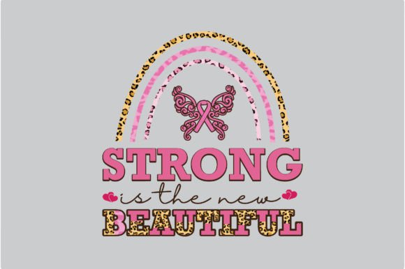 Rainbow Breast Cancer Graphics for Empowering T-Shirt Designs