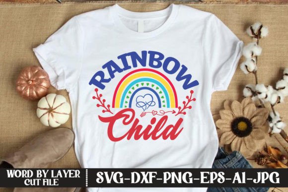 Rainbow Child Graphics: A Versatile T‑Shirt Design Asset for Branding