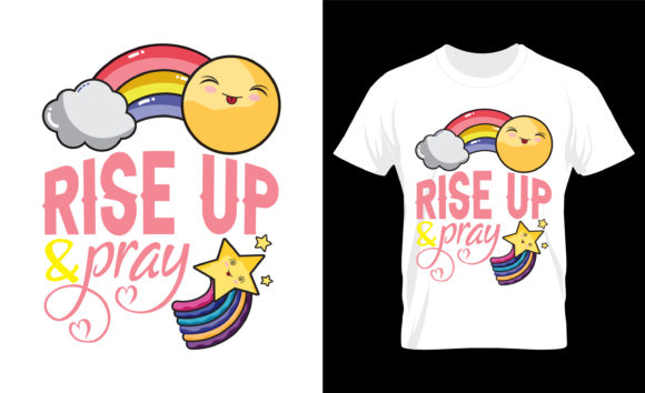 Rainbow T-Shirt Design 17: A Vibrant Asset for Graphics and Print Templates