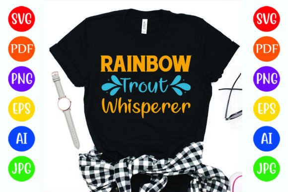 Rainbow Trout Whisperer: A Graphics Asset Built for T-Shirt Designs and Beyond