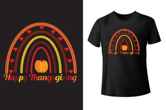 Thanksgiving Rainbow Graphics & T-Shirt Design Review